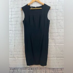 Alfani Black Sleeveless Sheath Dress Womens Size 10